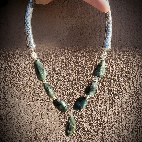 New Unique Labradorite 925 Silver Necklace. - Picture 15 of 16